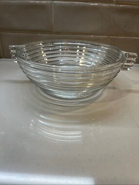 Vintage Anchor Hocking Clear Modern Bowl